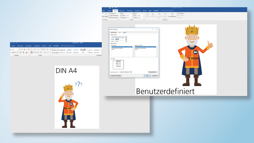 Druckdatei erstellen mit MS Word - Title | BANNERKÖNIG