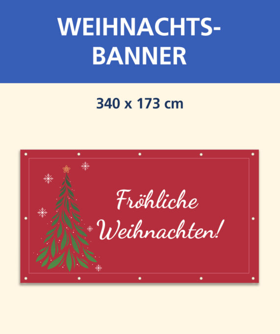 Weihnachtsbanner (340x173cm)